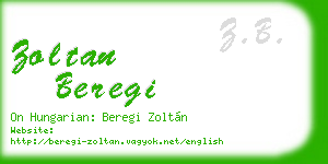 zoltan beregi business card
